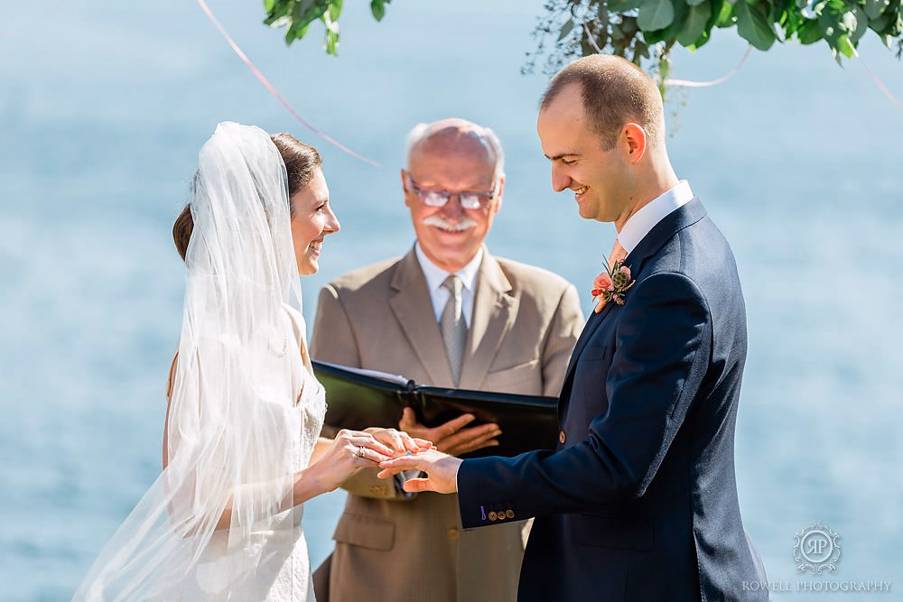 lakefront muskoka wedding