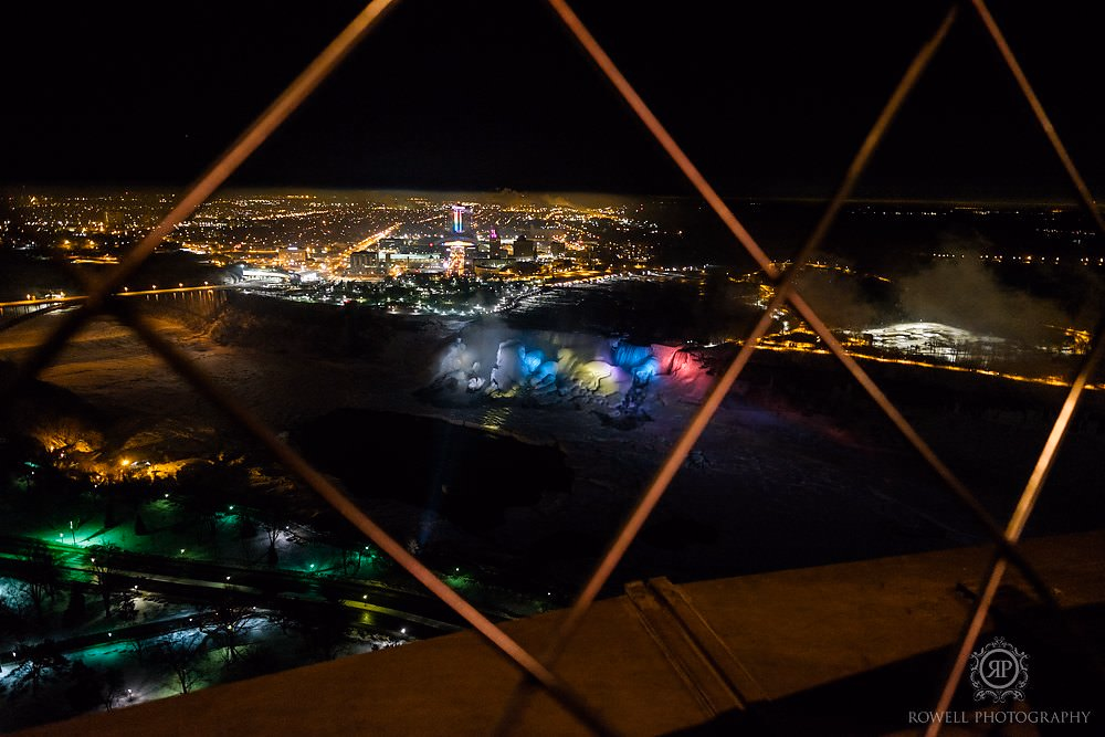 rainbow falls from skylon tower