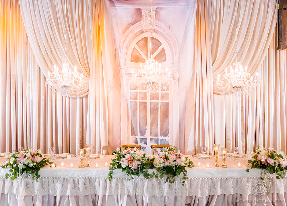 best bridal partry reception tabletop decor toronto