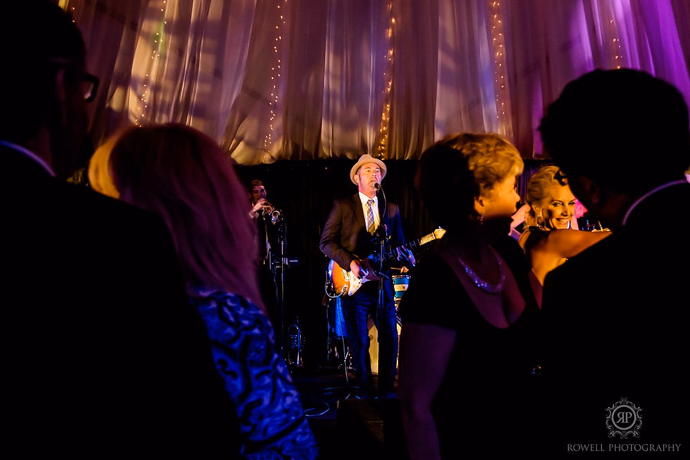 a romantic backyard wedding dirty little swing thing band