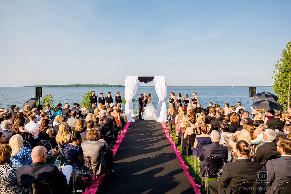 a romantic backyard wedding outdoor ceremony